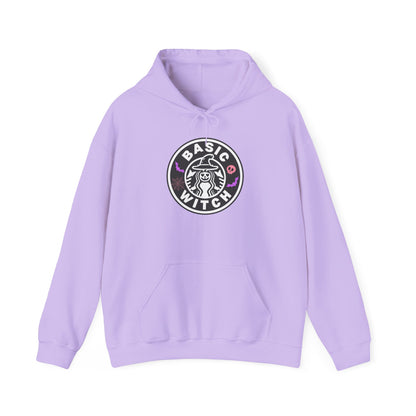 Basic Witch Sweatshirt – Cozy Witchy Pullover, Funny Halloween Sweater for Coffee & Magic Lovers Unisex Heavy Blend™ Hooded Sweatshirt