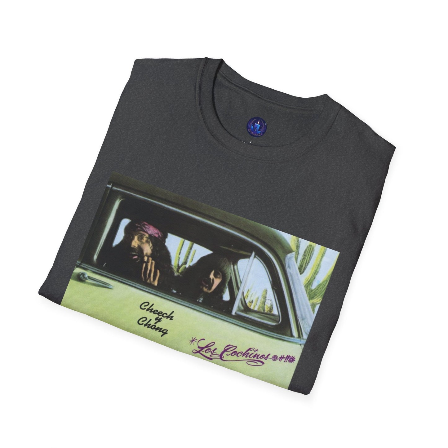 Cheech & Chong “Los Cochinos” Vintage Album Tee Unisex Softstyle T-Shirt