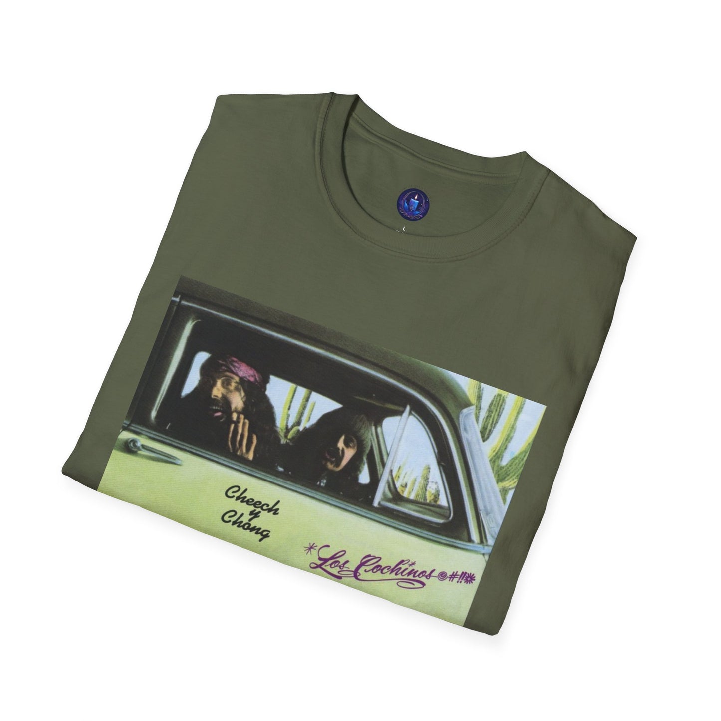 Cheech & Chong “Los Cochinos” Vintage Album Tee Unisex Softstyle T-Shirt