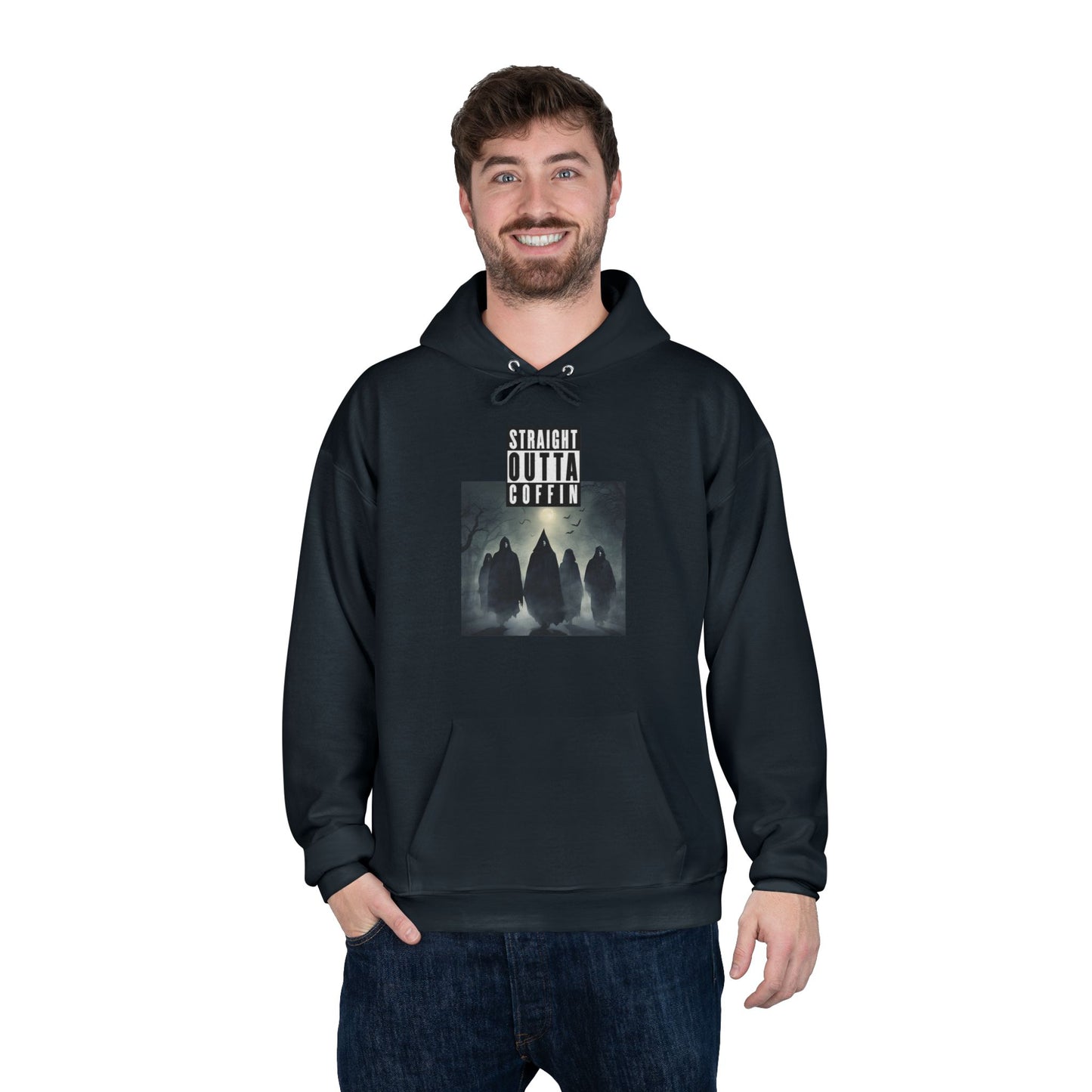 Straight Outta Coffin Unisex EcoSmart® Pullover Hoodie Sweatshirt