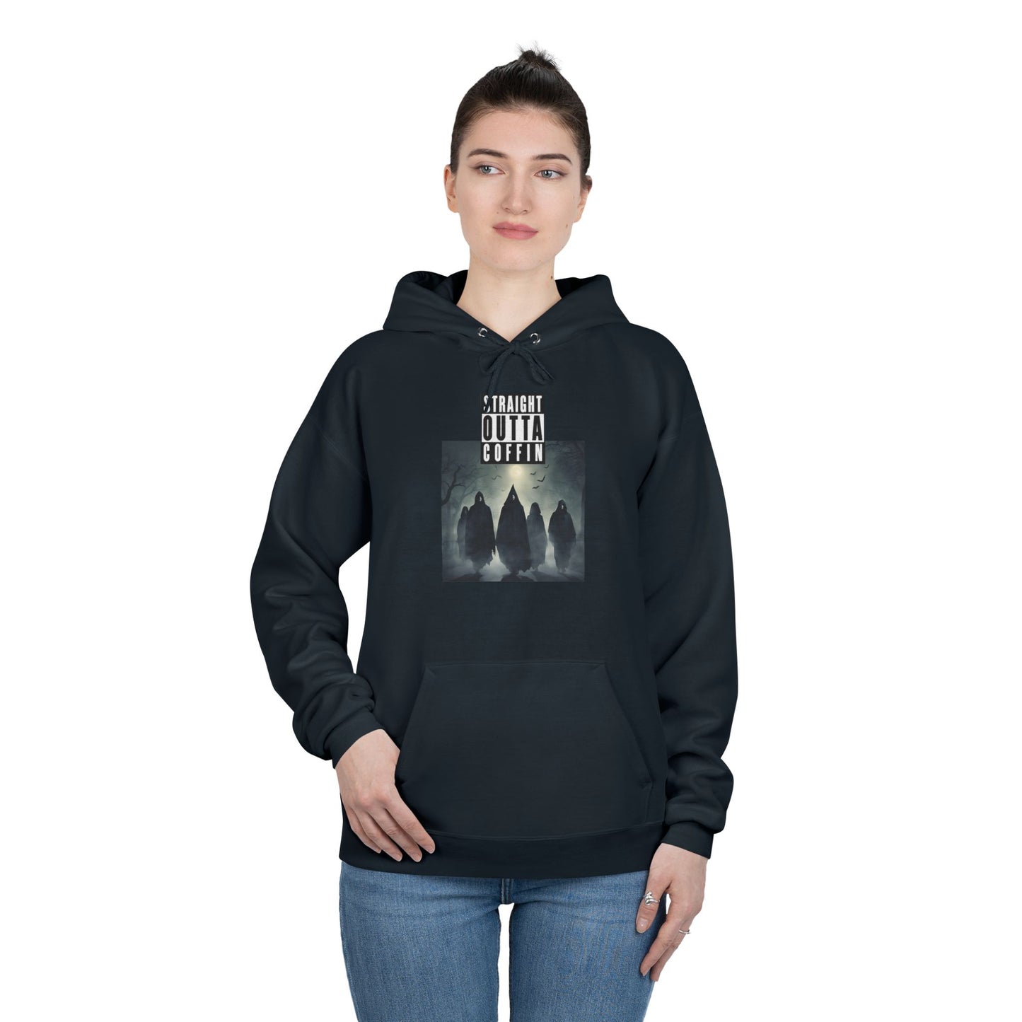 Straight Outta Coffin Unisex EcoSmart® Pullover Hoodie Sweatshirt